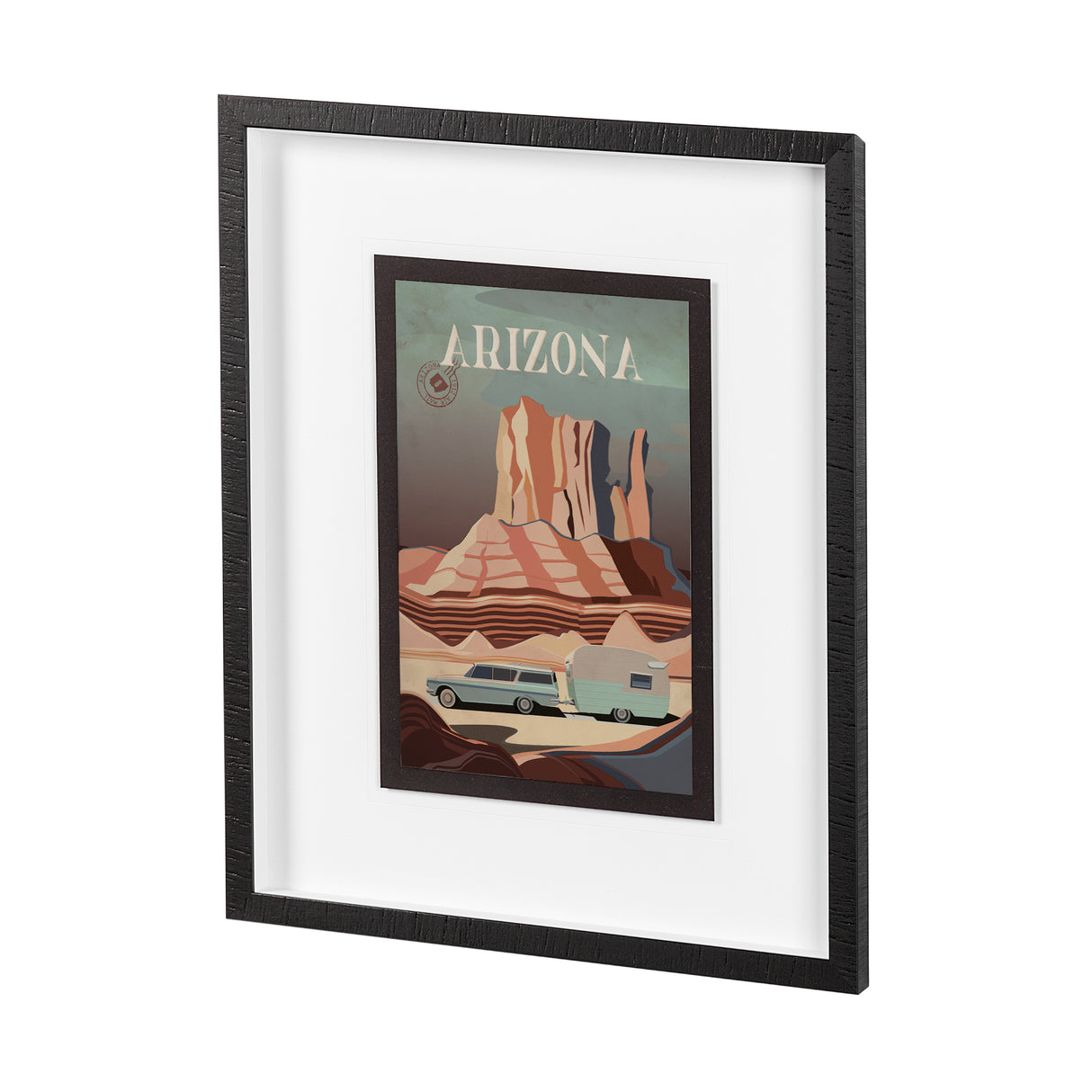 Arizona Go USA (M) by Mercana Studio a Framed Art Print Matted under Glass from Mercana - Luna Furniture