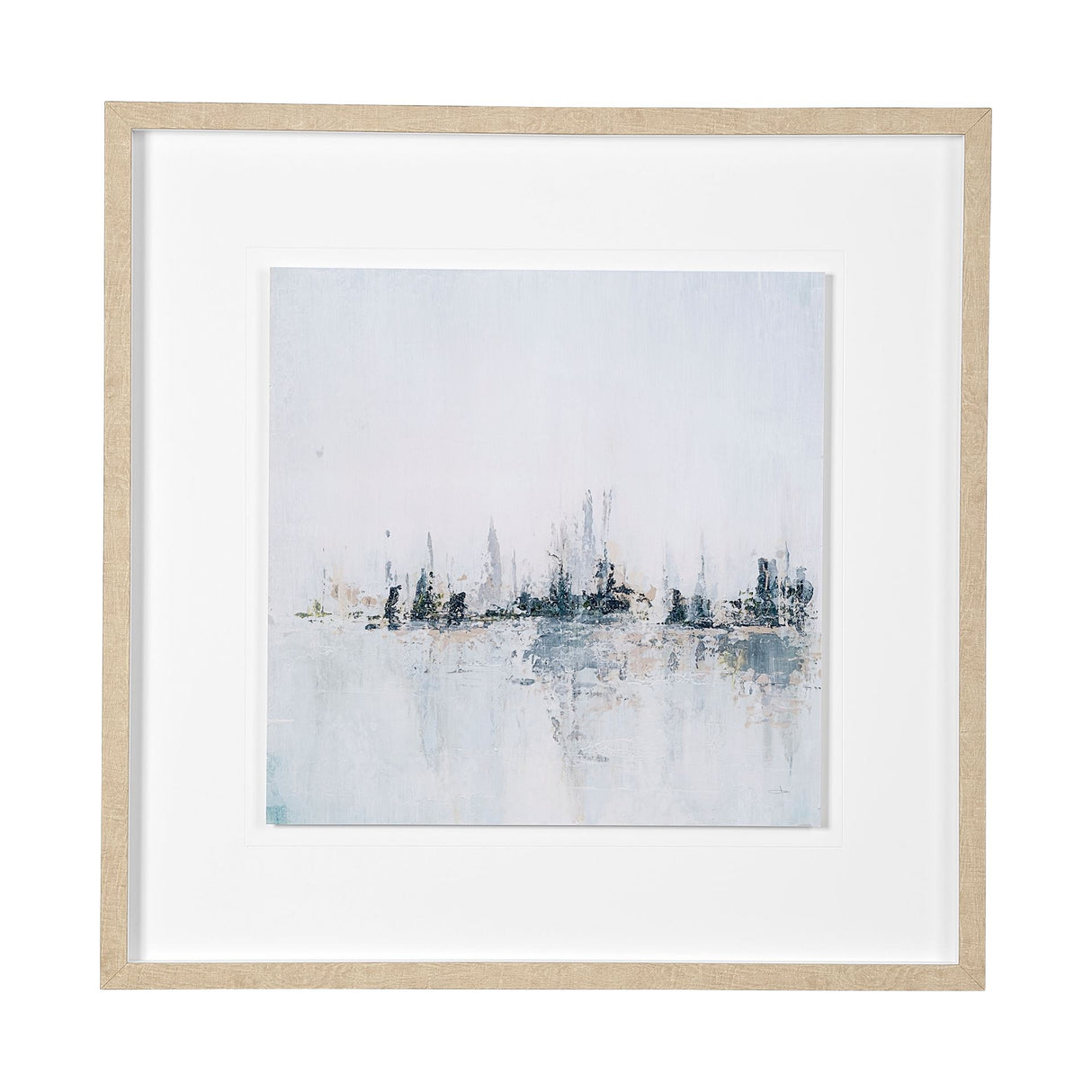 Waterfront I by Jonathan Klassen a Hand Embellished Textured Framed Art Print Matted under Glass from Mercana - Luna Furniture