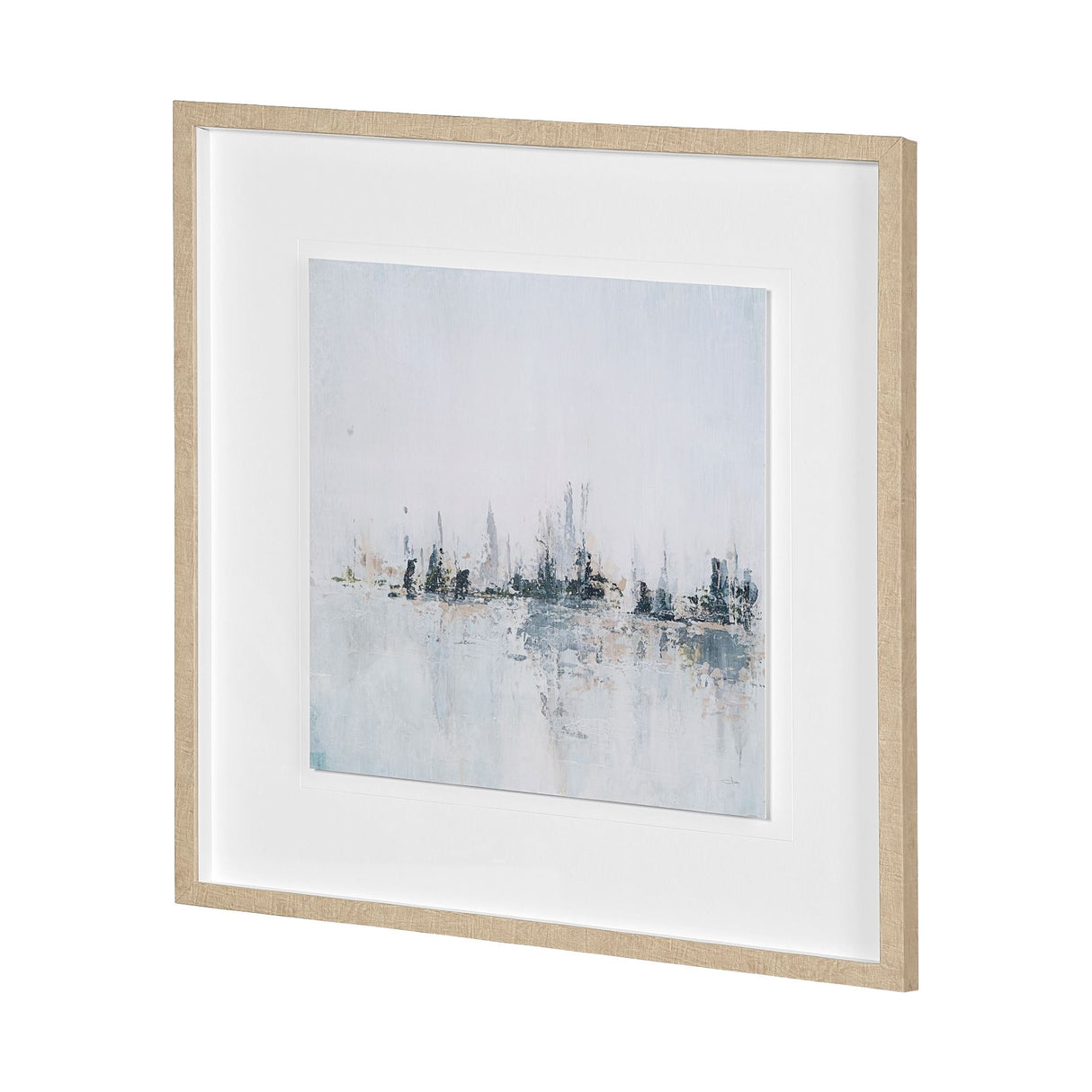 Waterfront I by Jonathan Klassen a Hand Embellished Textured Framed Art Print Matted under Glass from Mercana - Luna Furniture