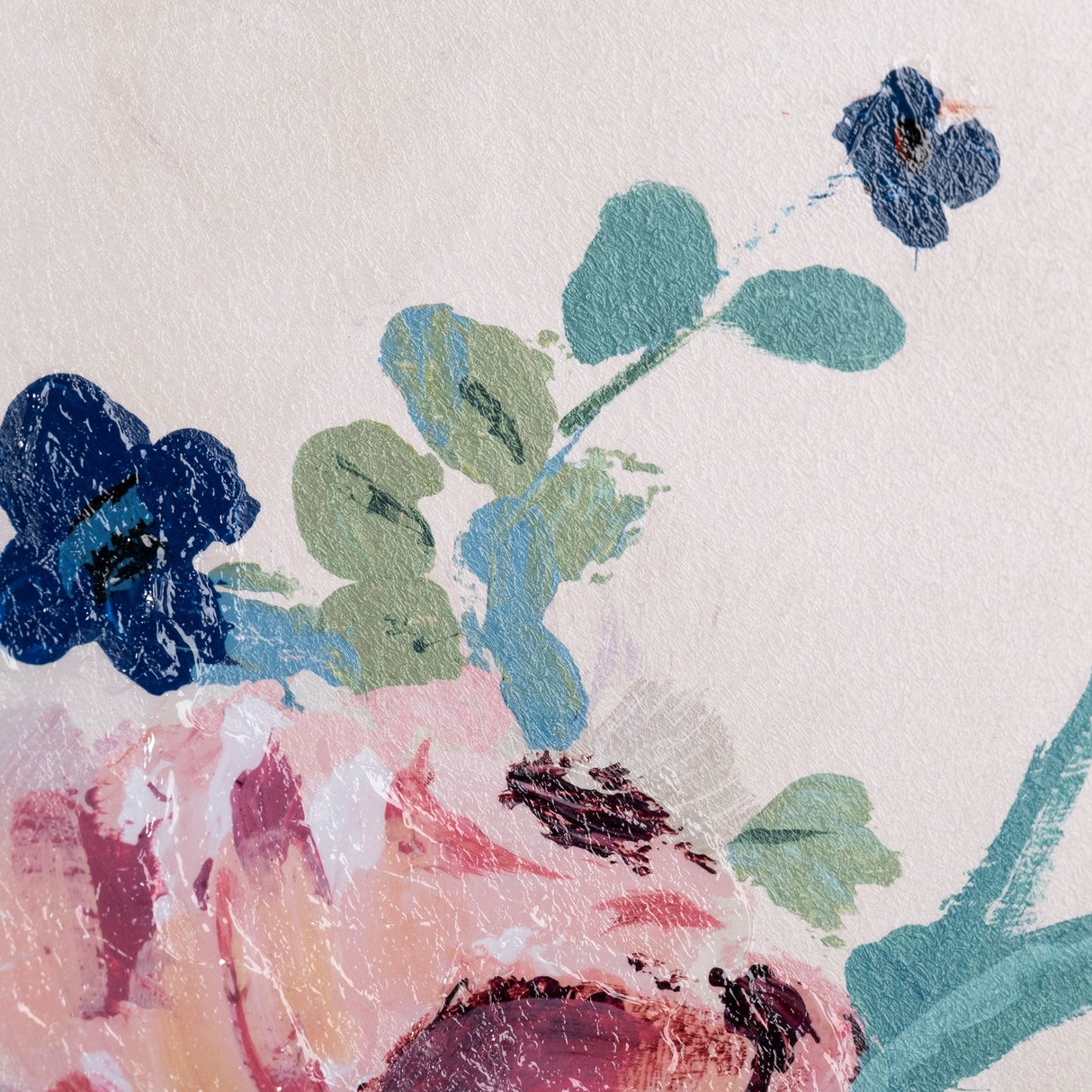 Farmhouse Flowers I by Barbara Fleming a Hand Embellished Textured Framed Art Print from Mercana - Luna Furniture
