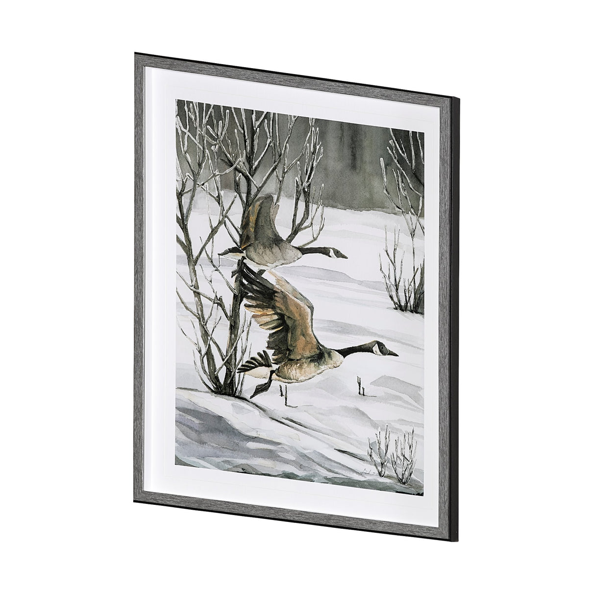Life in North II by Melody Ducharme a Hand Embellished Textured Framed Art Print Matted under Glass from Mercana - Luna Furniture