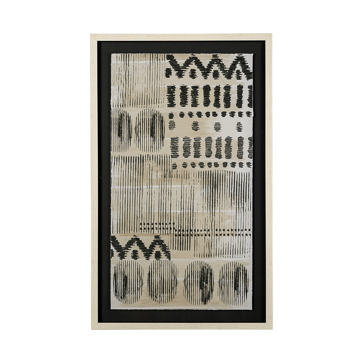 Wool and Silk I by Tom Reeves a Hand Embellished Textured Framed Art Print Matted under Glass from Mercana - Luna Furniture
