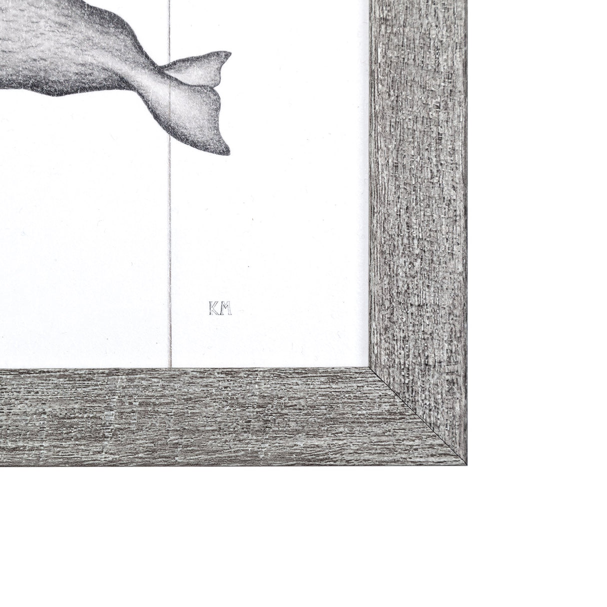 Narwhal by Mercana Studio a Hand Embellished Textured Framed Art Print from Mercana - Luna Furniture