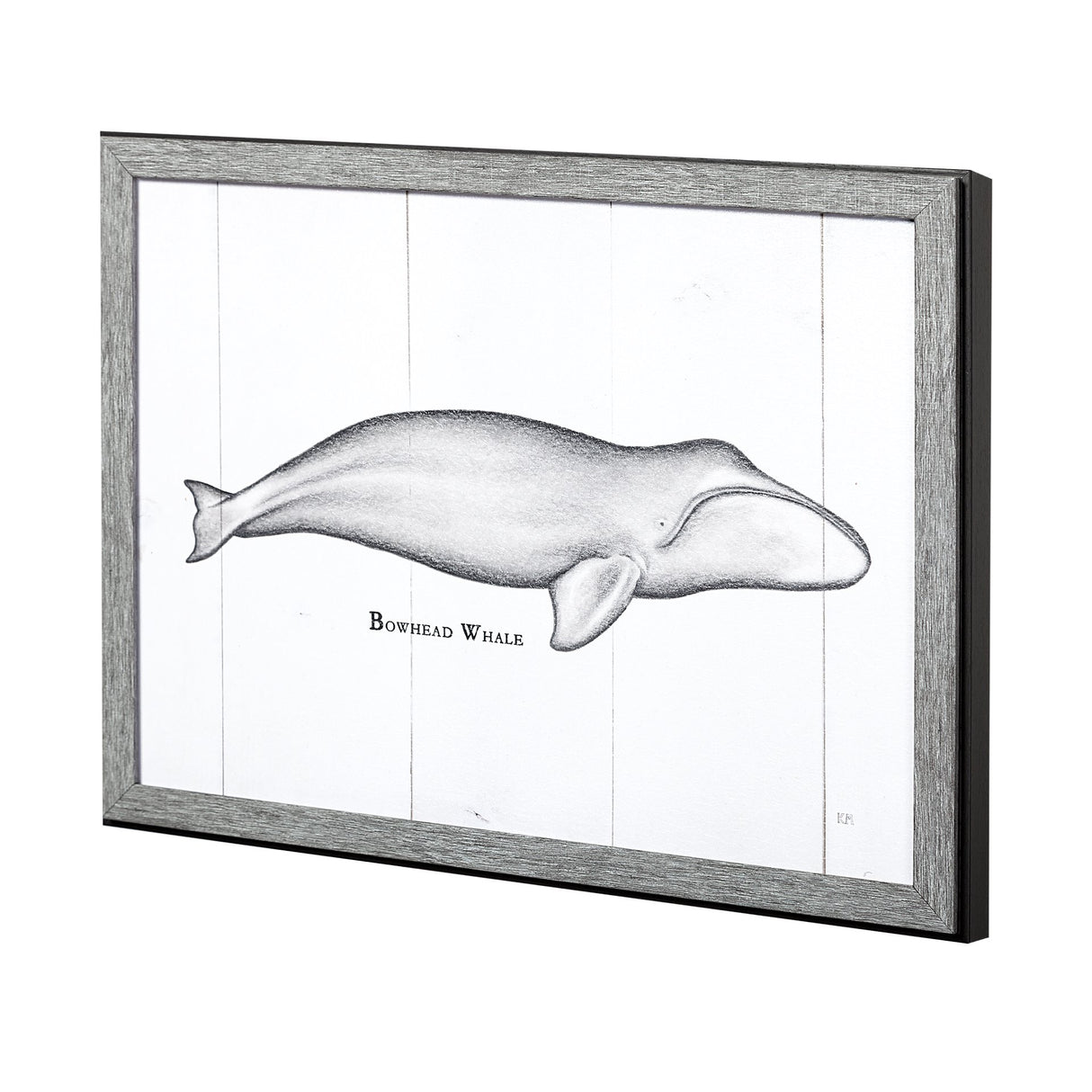 Bowhead Whale by Mercana Studio a Hand Embellished Textured Framed Art Print from Mercana - Luna Furniture