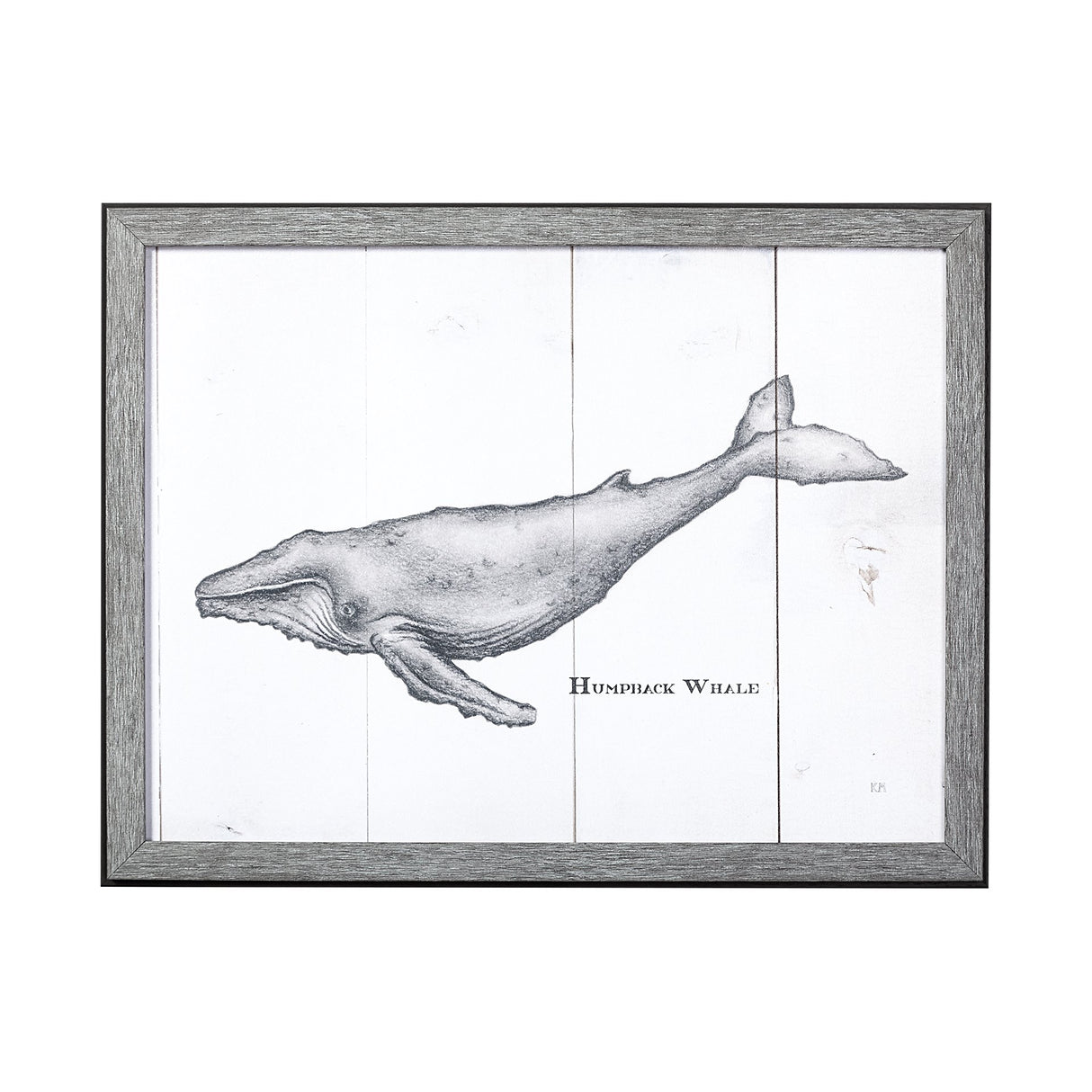 Humpback Whale by Mercana Studio a Hand Embellished Textured Framed Art Print from Mercana - Luna Furniture