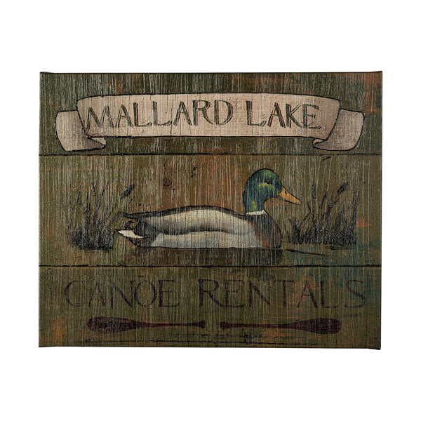 Lodge Signs IV by James Wiens a Hand Embellished Textured Canvas