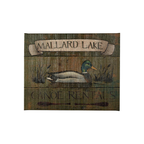 Lodge Signs IV by James Wiens a Hand Embellished Textured Canvas