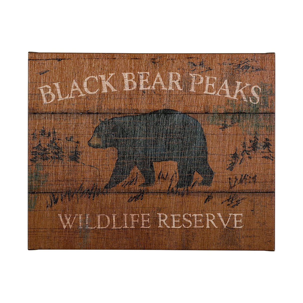 Lodge Signs V by James Wiens a Hand Embellished Textured Canvas from Mercana - Luna Furniture