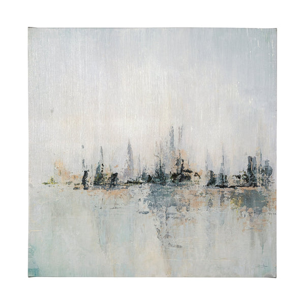 Waterfront I by Jonathan Klassen a Hand Embellished Textured Canvas