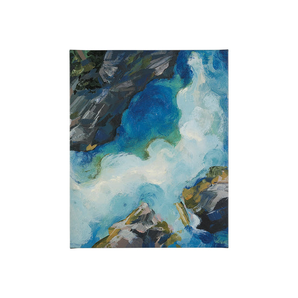 Aerial View II by Silvia Krause a Hand Embellished Textured Canvas