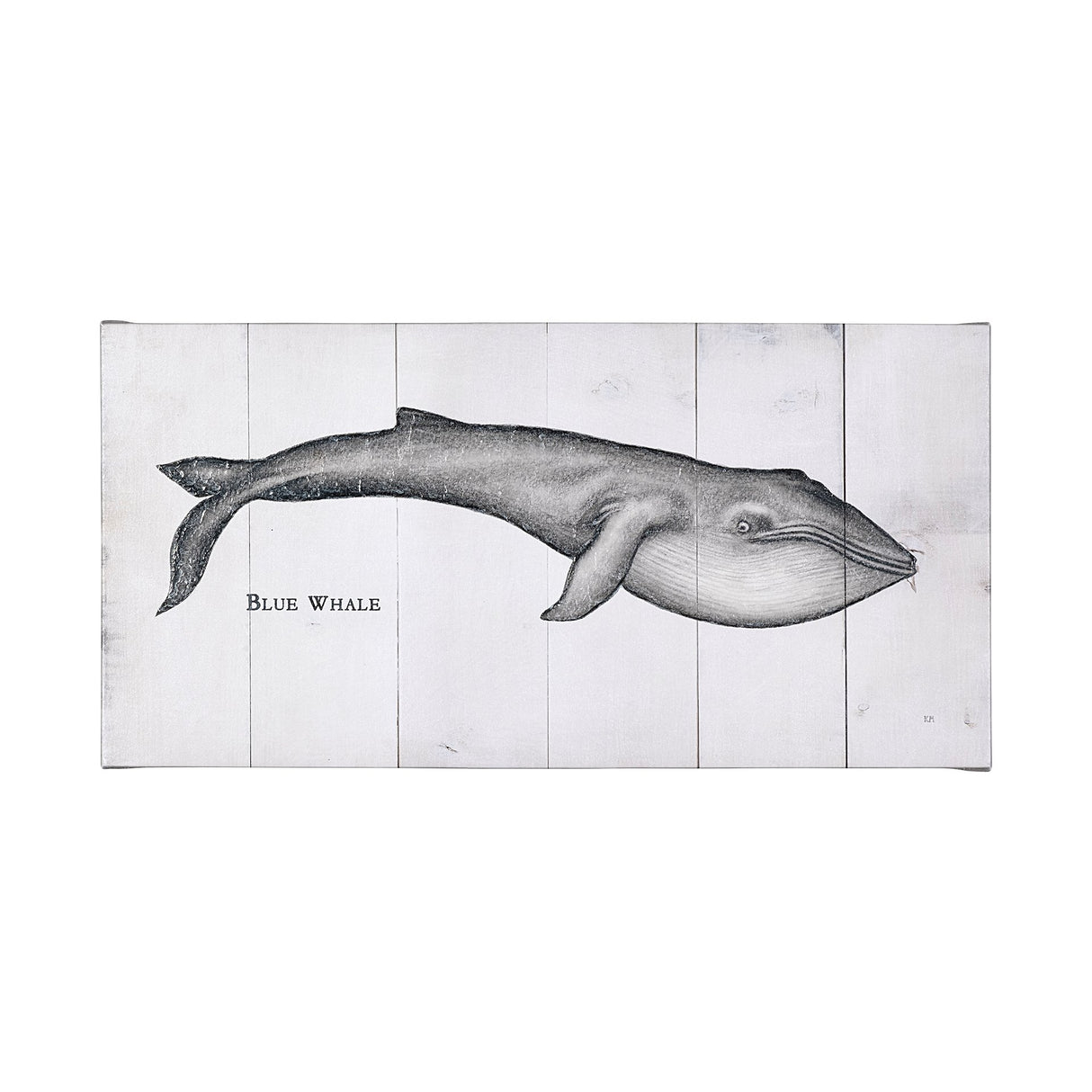 Blue Whale by Mercana Studio a Hand Embellished Textured Canvas from Mercana - Luna Furniture