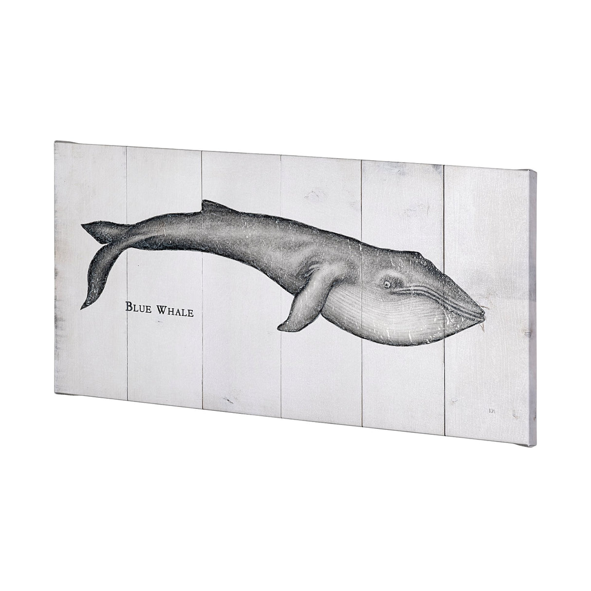 Blue Whale by Mercana Studio a Hand Embellished Textured Canvas from Mercana - Luna Furniture
