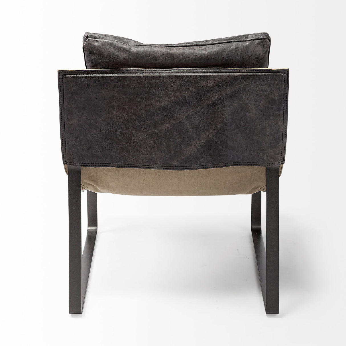 Hornet II Black Leather Body Metal Frame Accent Chair from Mercana - Luna Furniture