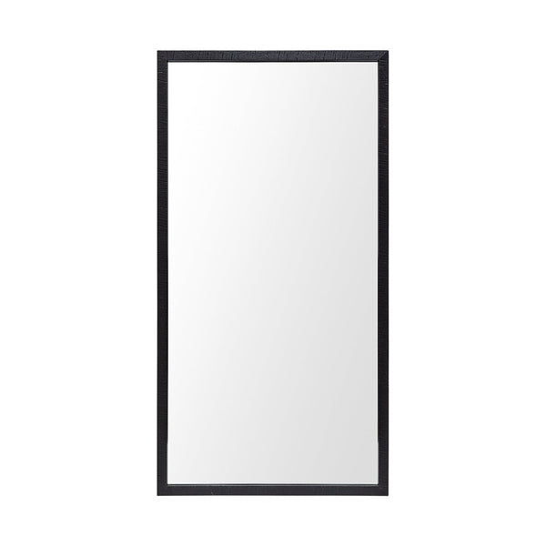 Bristol Black 20x40 Faux Wood Frame Bathroom Vanity Mirror