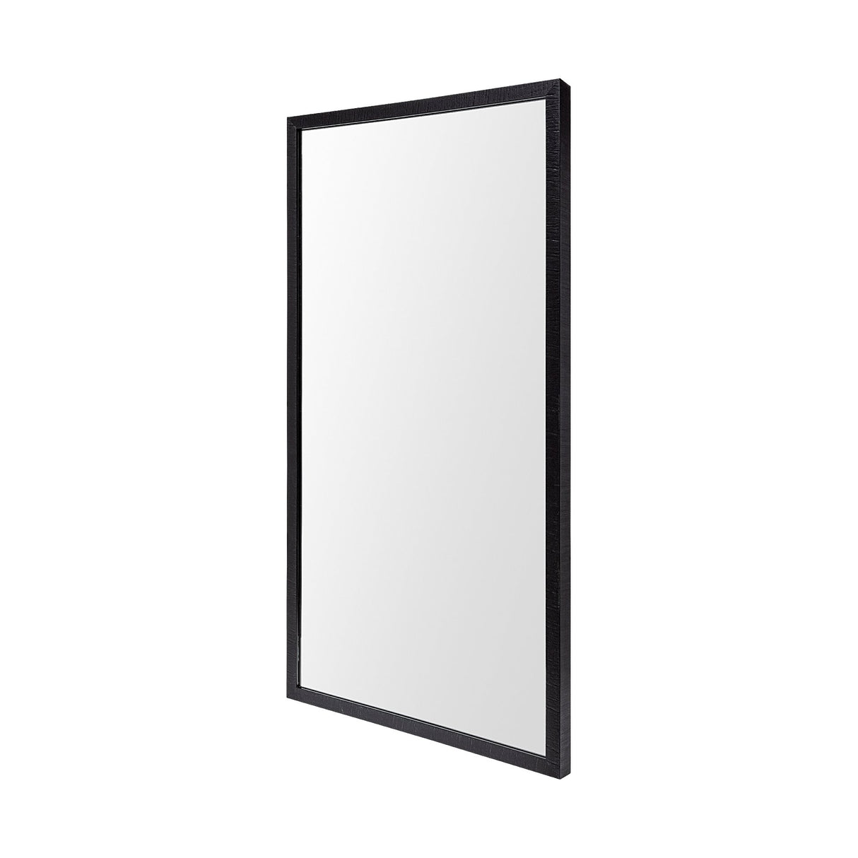 Bristol Black 20x40 Faux Wood Frame Bathroom Vanity Mirror from Mercana - Luna Furniture