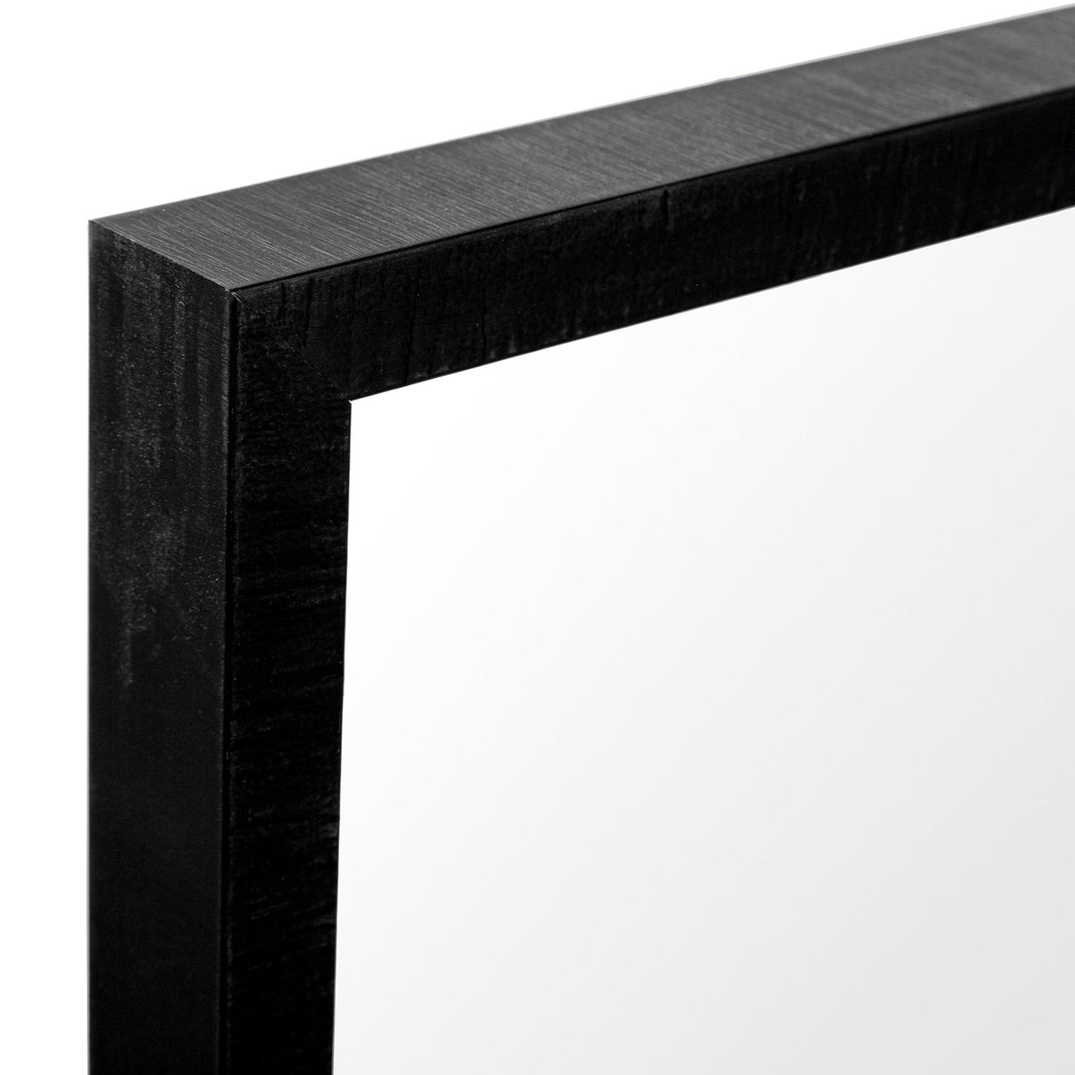 Bristol Black 24x30 Faux Wood Frame Bathroom Vanity Mirror from Mercana - Luna Furniture