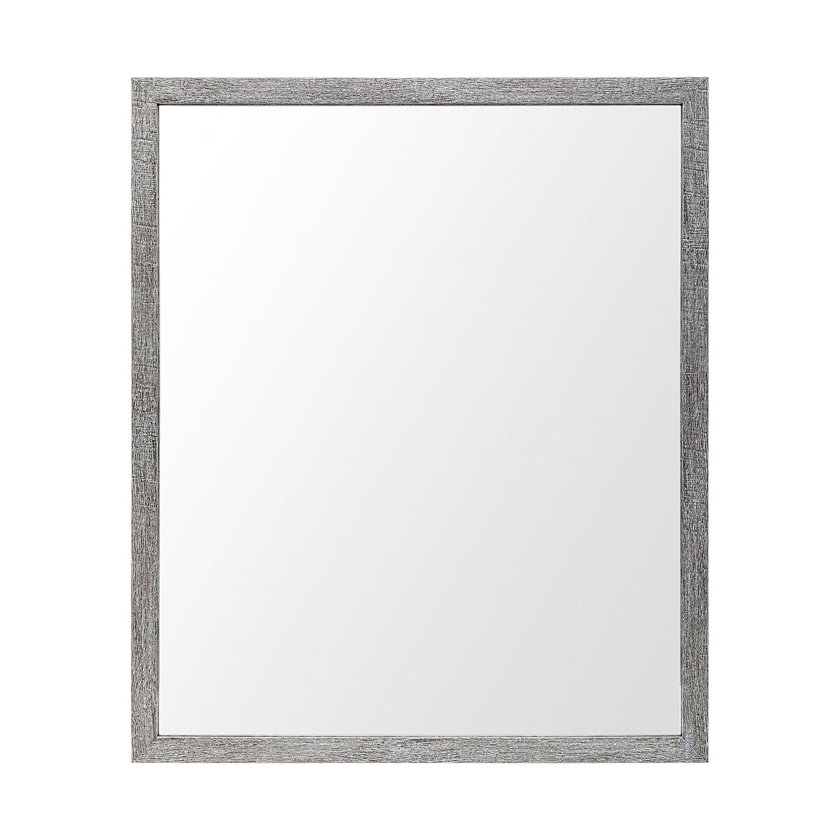 Bristol Grey 20x24 Faux Wood Frame Bathroom Vanity Mirror from Mercana - Luna Furniture