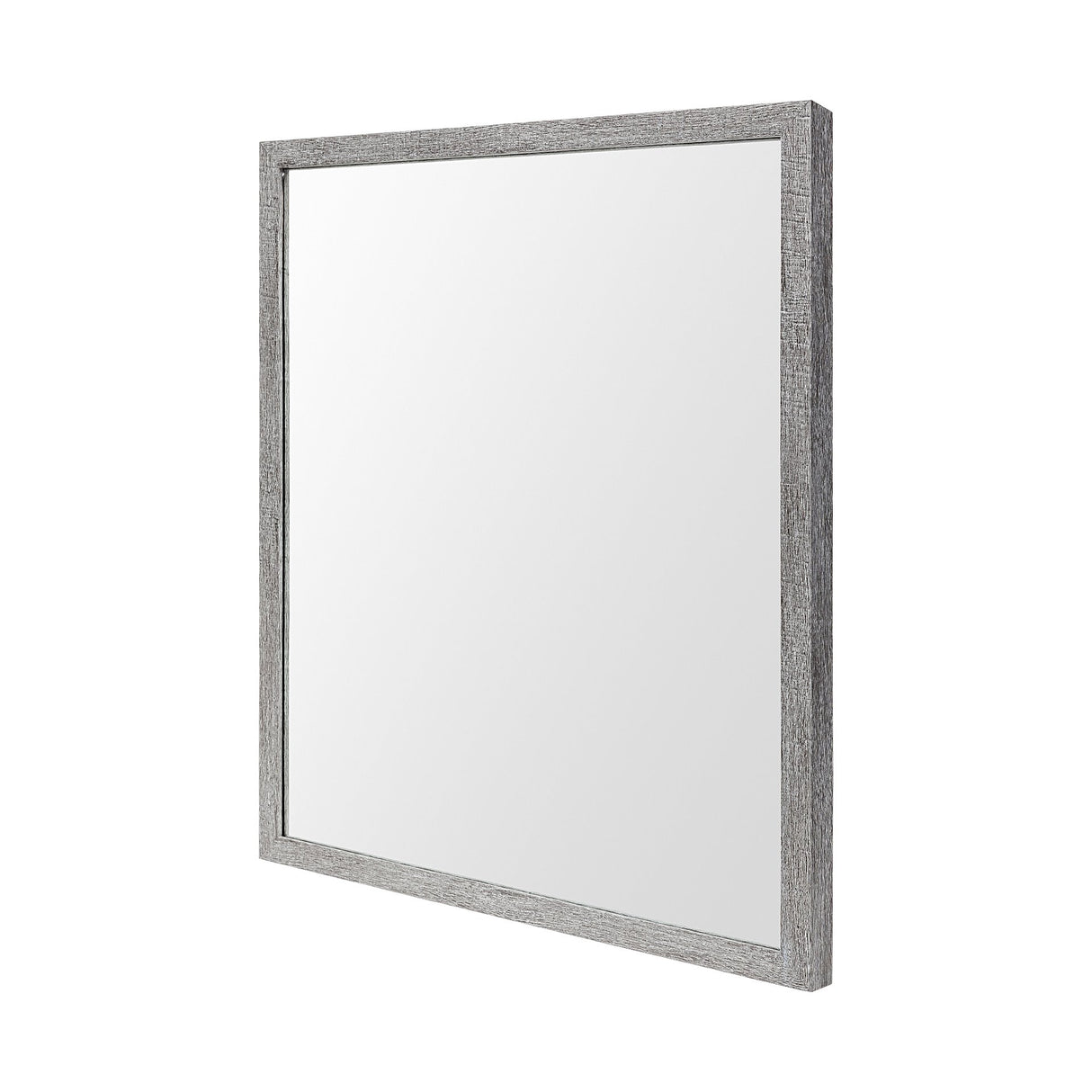 Bristol Grey 20x24 Faux Wood Frame Bathroom Vanity Mirror from Mercana - Luna Furniture