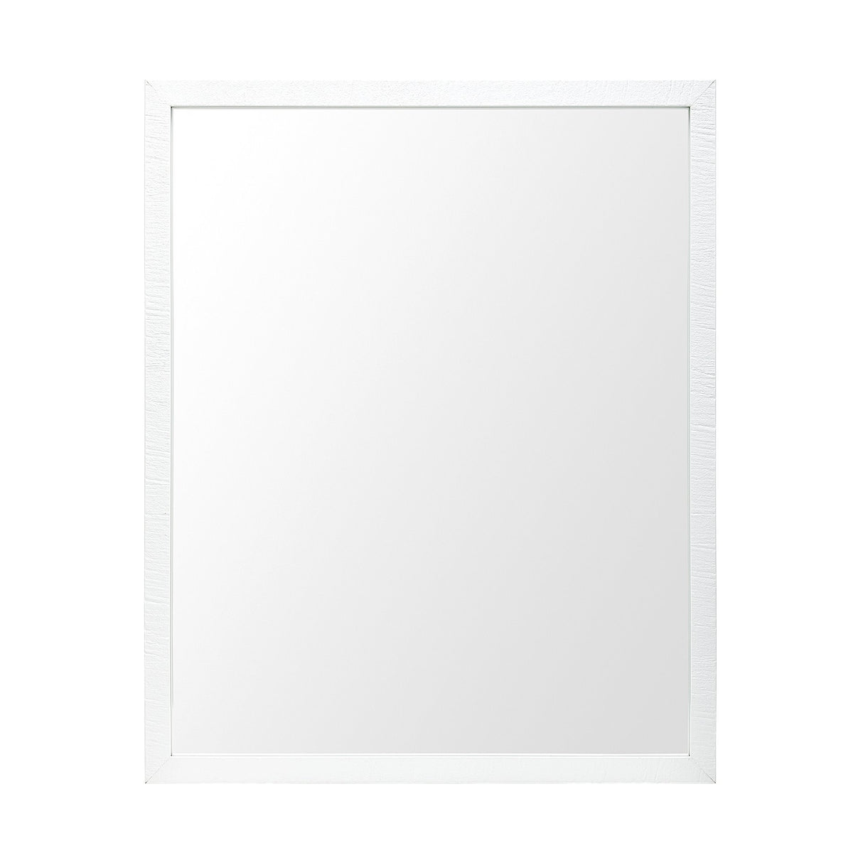 Bristol White 24x30 Faux Wood Frame Bathroom Vanity Mirror from Mercana - Luna Furniture