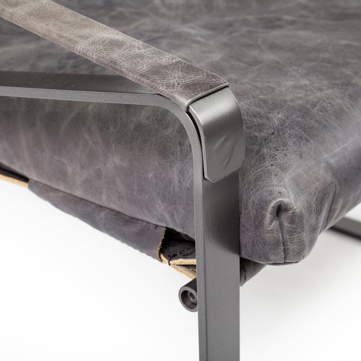 Hornet II Black Leather Body Metal Frame Accent Chair from Mercana - Luna Furniture
