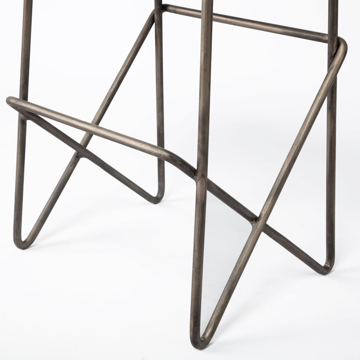 Katniss 26" Total Height Cream Fabric Seat Gold Metal Frame Counter Stool from Mercana - Luna Furniture