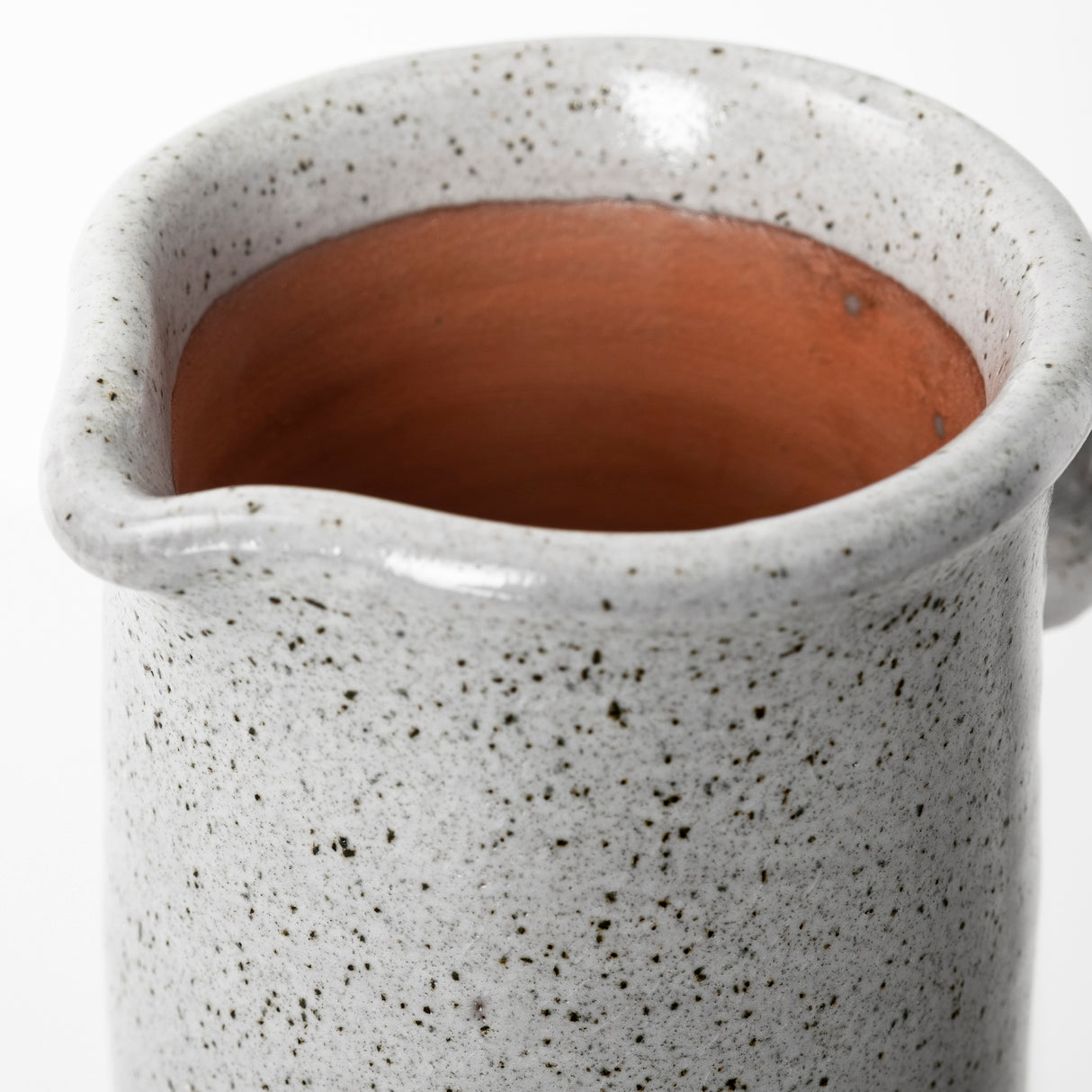 Frieda Small Freckled Gray Ceramic Jug from Mercana - Luna Furniture