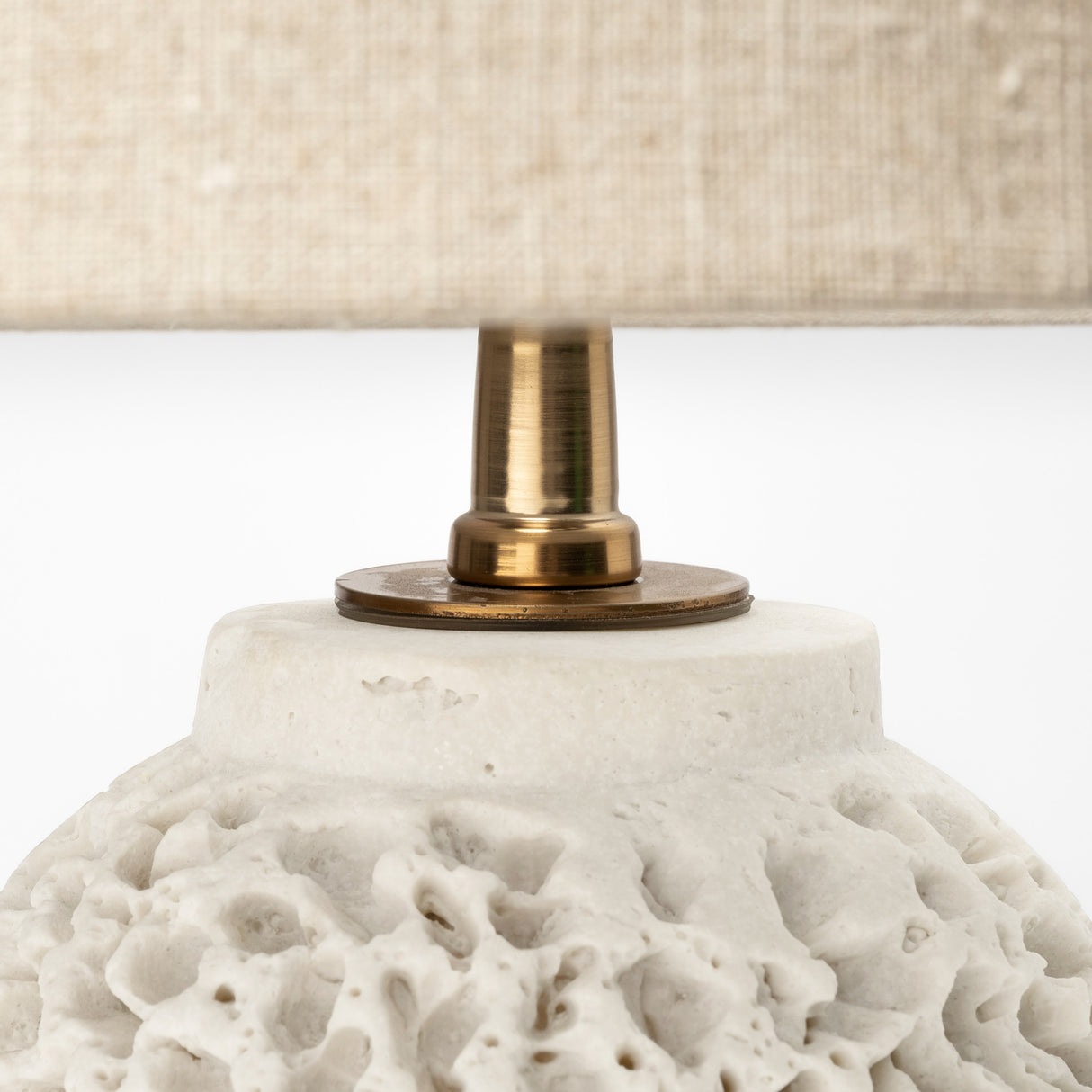 Mariam (26"H) Cream Coral-Inspired Base Table Lamp from Mercana - Luna Furniture