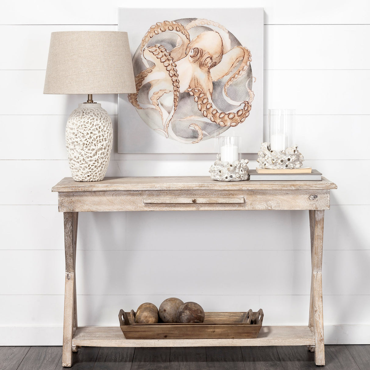 Carrick (Set of 3) Natural Wood Decorative Spheres from Mercana - Luna Furniture