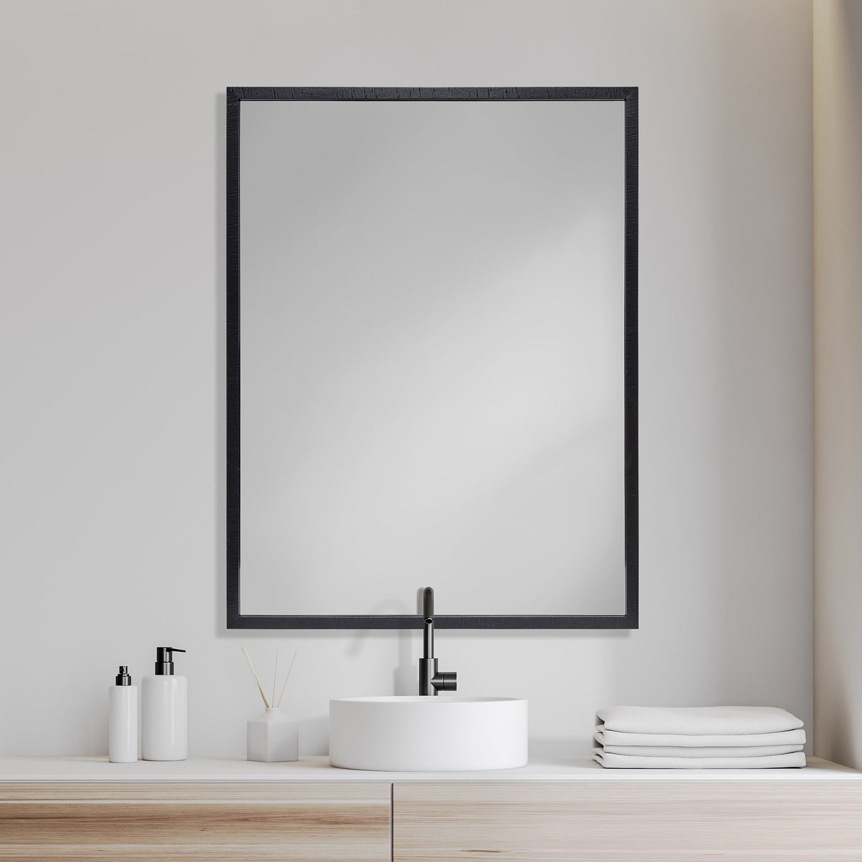 Bristol Espresso Plain 3Mil Mirror 30 x 40 from Mercana - Luna Furniture