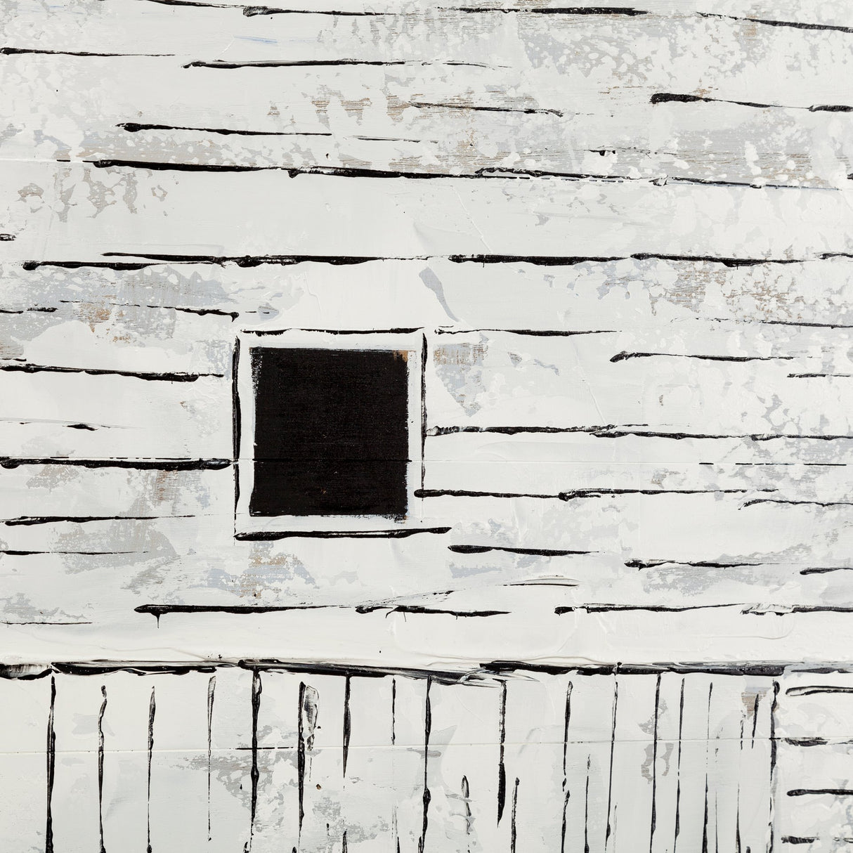 Sawmill Creek 42x62 Farmhouse White Barn Original Hand Painted on Wood Oil Painting from Mercana - Luna Furniture