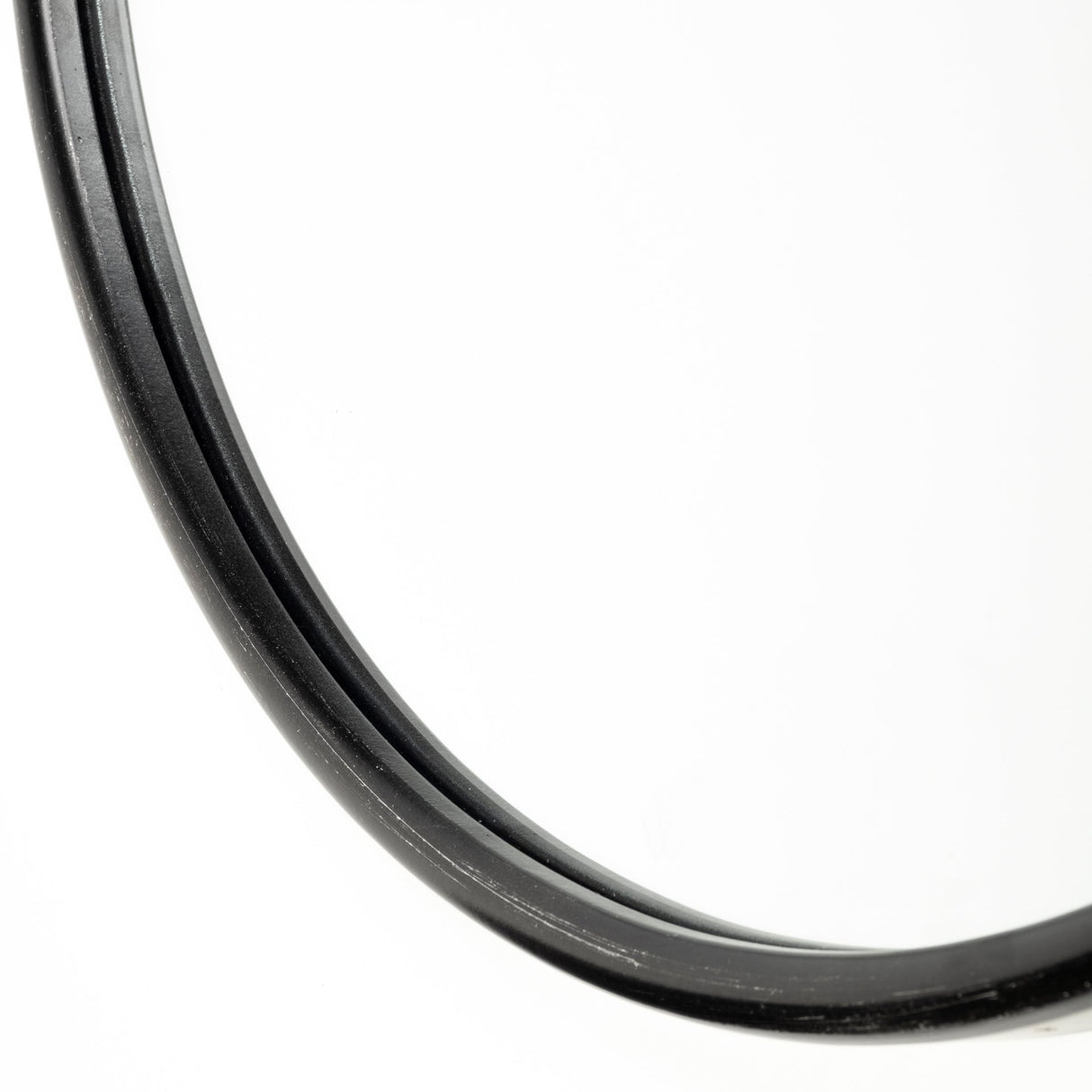Sylvia II 24"x35" Oval Black Metal Frame Mirror from Mercana - Luna Furniture