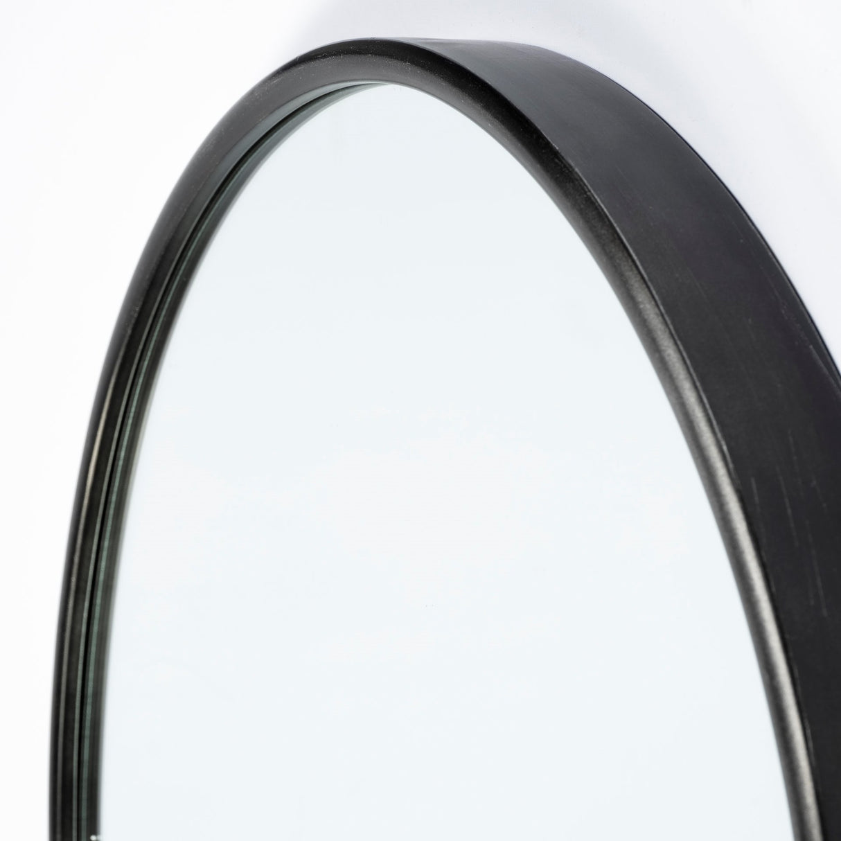 Agatha 28.0L x 2.0W x 70.0H Rounded Arch Black Metal Frame Full Length Mirror from Mercana - Luna Furniture