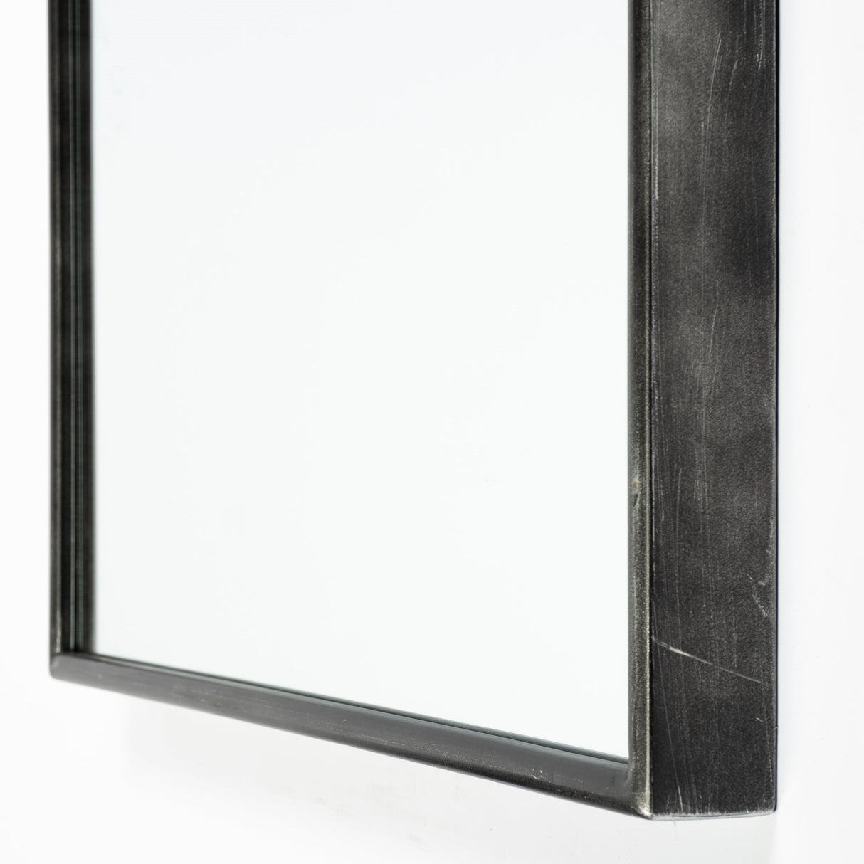 Agatha 28.0L x 2.0W x 70.0H Rounded Arch Black Metal Frame Full Length Mirror from Mercana - Luna Furniture
