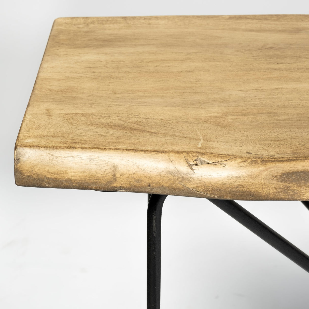 Papillion I 66L x 16W Blonde Wood and Iron Console Table from Mercana - Luna Furniture
