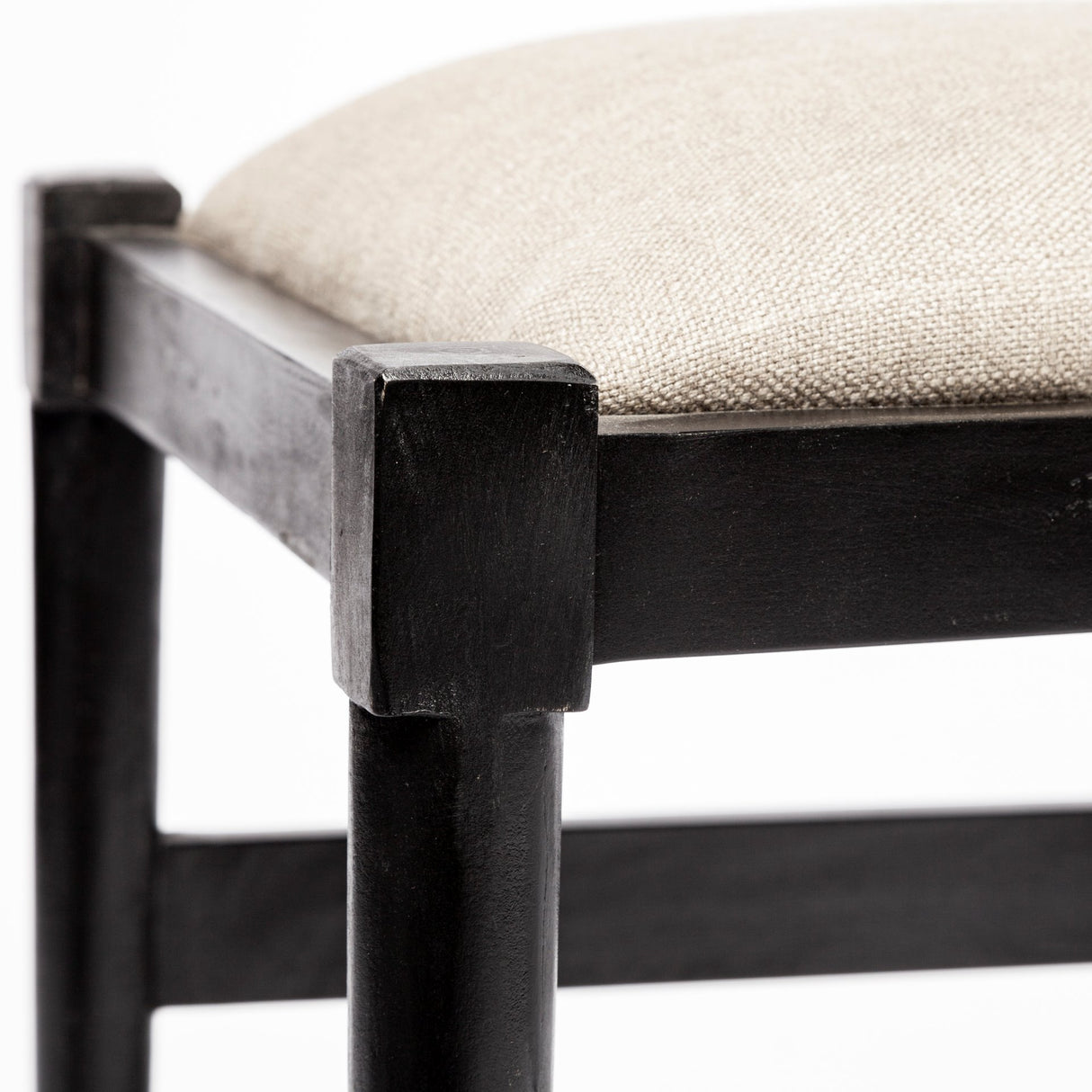 Trixie I Black Wooden Base w/ Dark Taupe Fabric Seat Dining Chair from Mercana - Luna Furniture