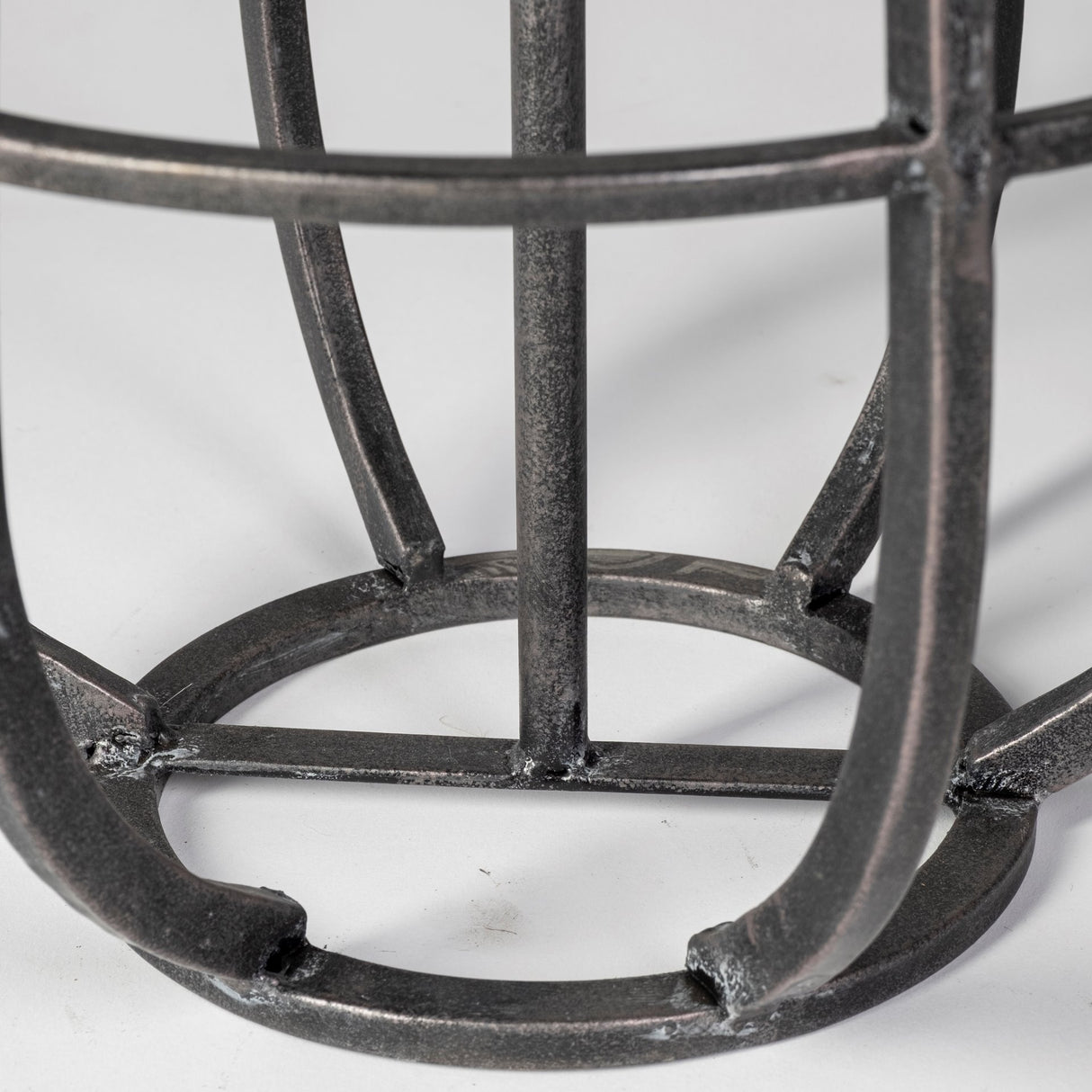 Bella Small Black Metal Cylindrical Cage Candle Holder Lantern from Mercana - Luna Furniture