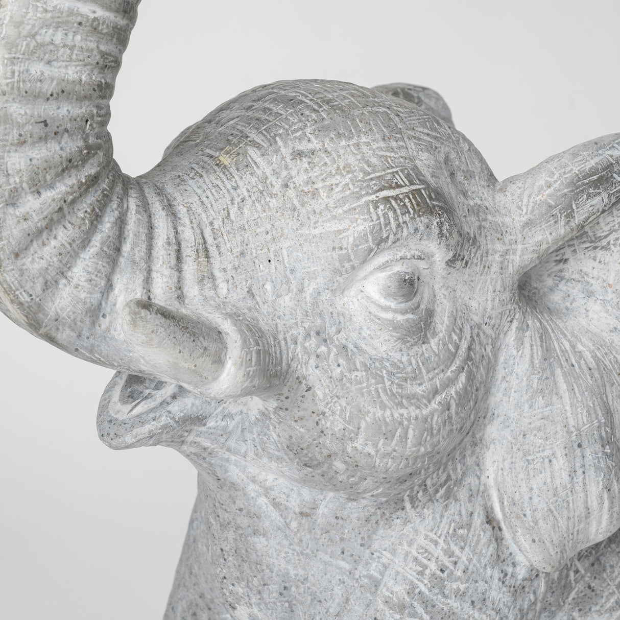 Tantor (15.9"H) Gray Resin Elephant Calf Table Lamp from Mercana - Luna Furniture