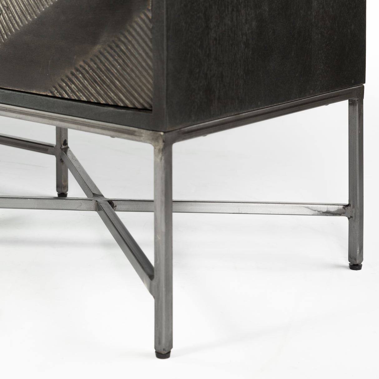 Hogarth I Dark Brown Solid Wood TV Stand Media Console with Storage, TV up to 81" from Mercana - Luna Furniture