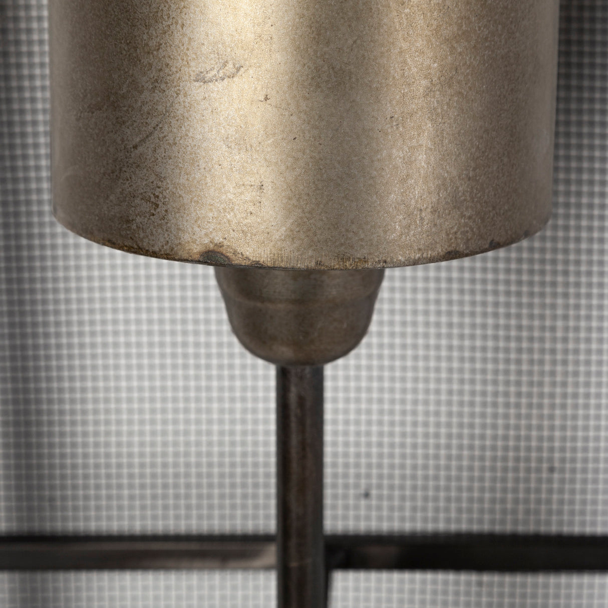 Newcomb 7x53.5 Gold/Black Metal Meshed Rectangular Wall Sconce from Mercana - Luna Furniture