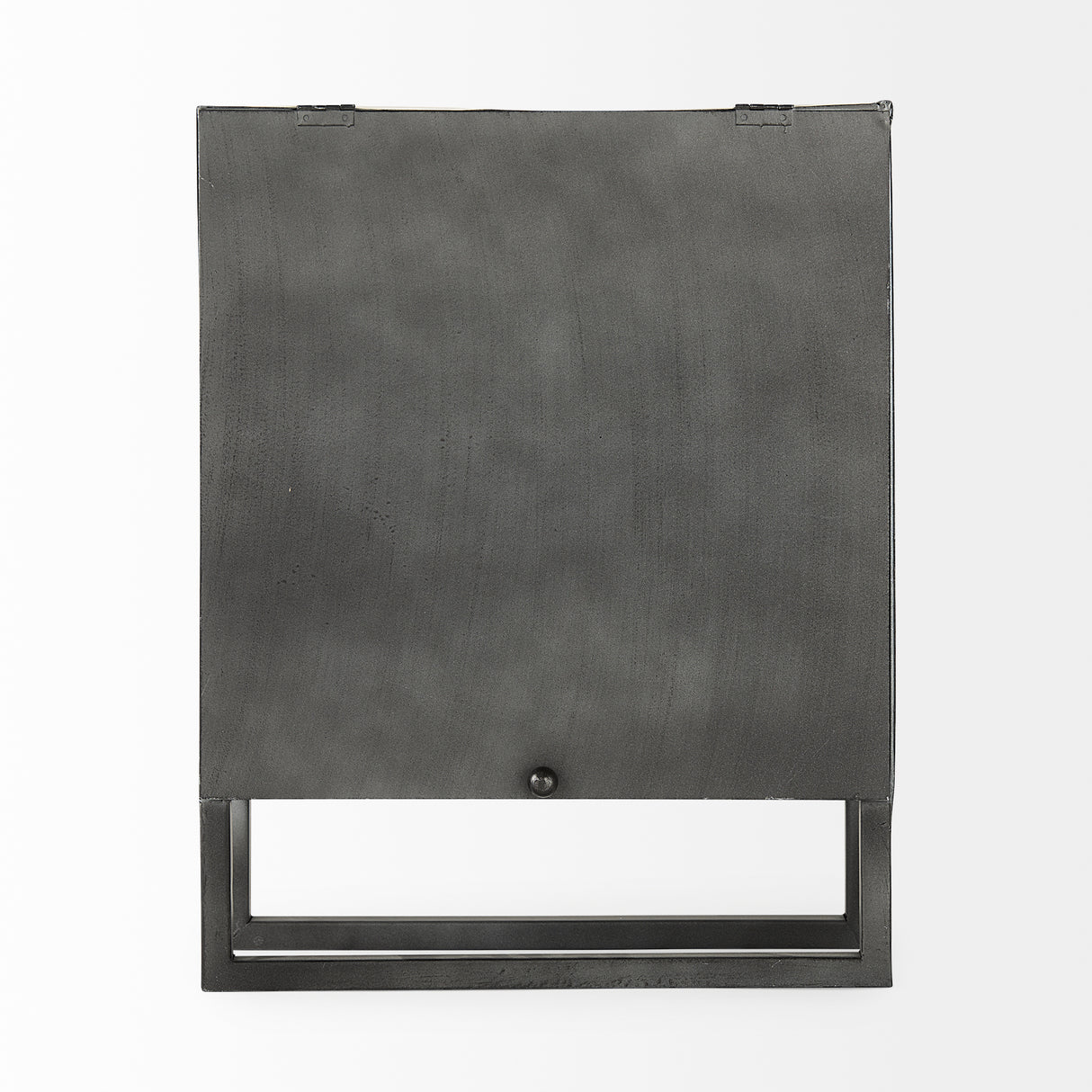Felix Gray Metal Square Table Clock from Mercana - Luna Furniture