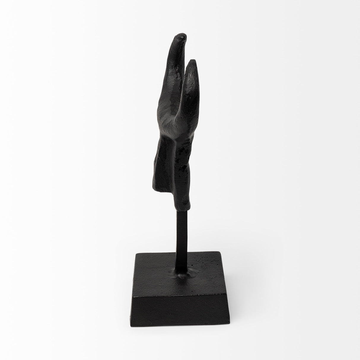 Caleb 4L x 5W Black Metal Tribal Figurine from Mercana - Luna Furniture
