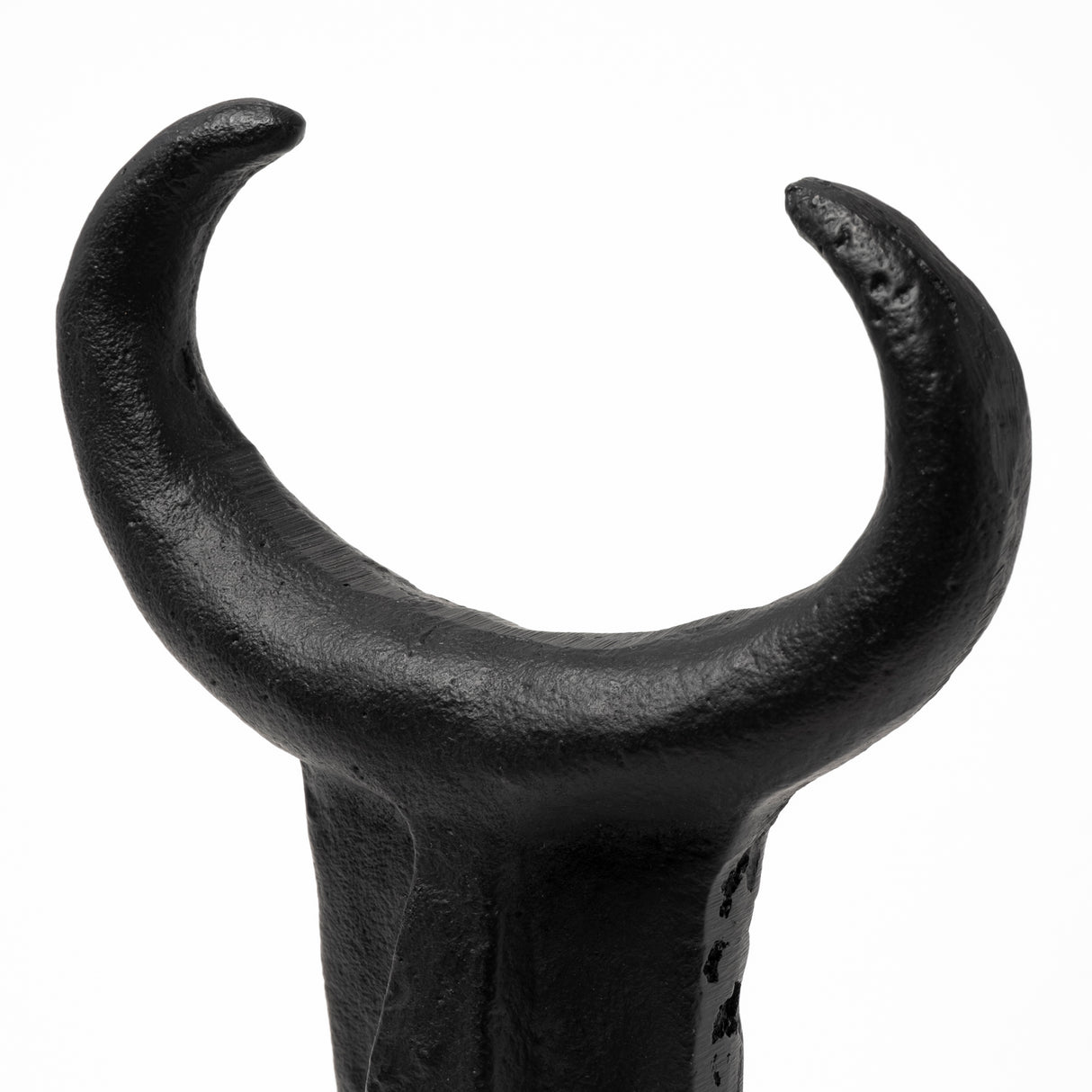 Caleb 4L x 5W Black Metal Tribal Figurine from Mercana - Luna Furniture