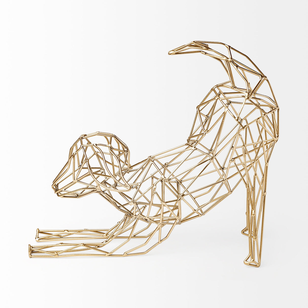 Frankie II 13L x 6W Gold Wire Framed Dog Shaped Decor from Mercana - Luna Furniture