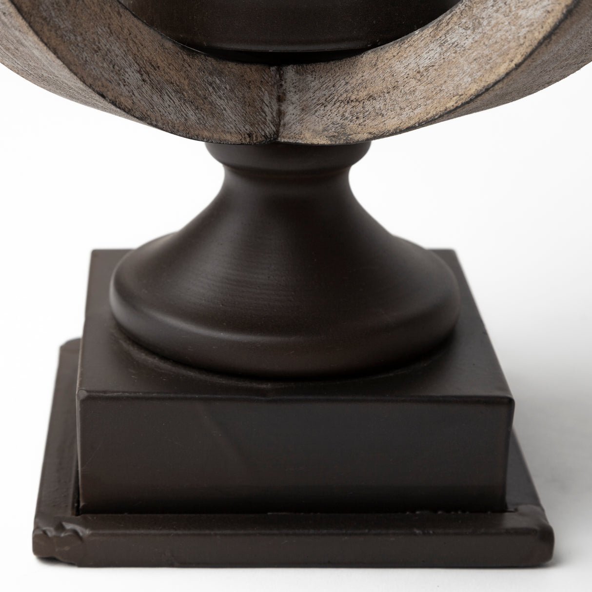 Brillion Small Rustic Wood Metal Table Candle Holder from Mercana - Luna Furniture