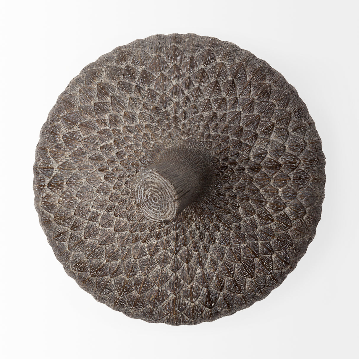Mandor I (Small) 6L x 6W Brown Resin Acorn Box from Mercana - Luna Furniture