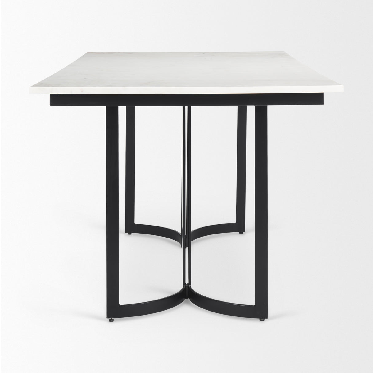 Tanner I 71L x 35W Rectangular White Marble W/ Metal Base Dining Table from Mercana - Luna Furniture