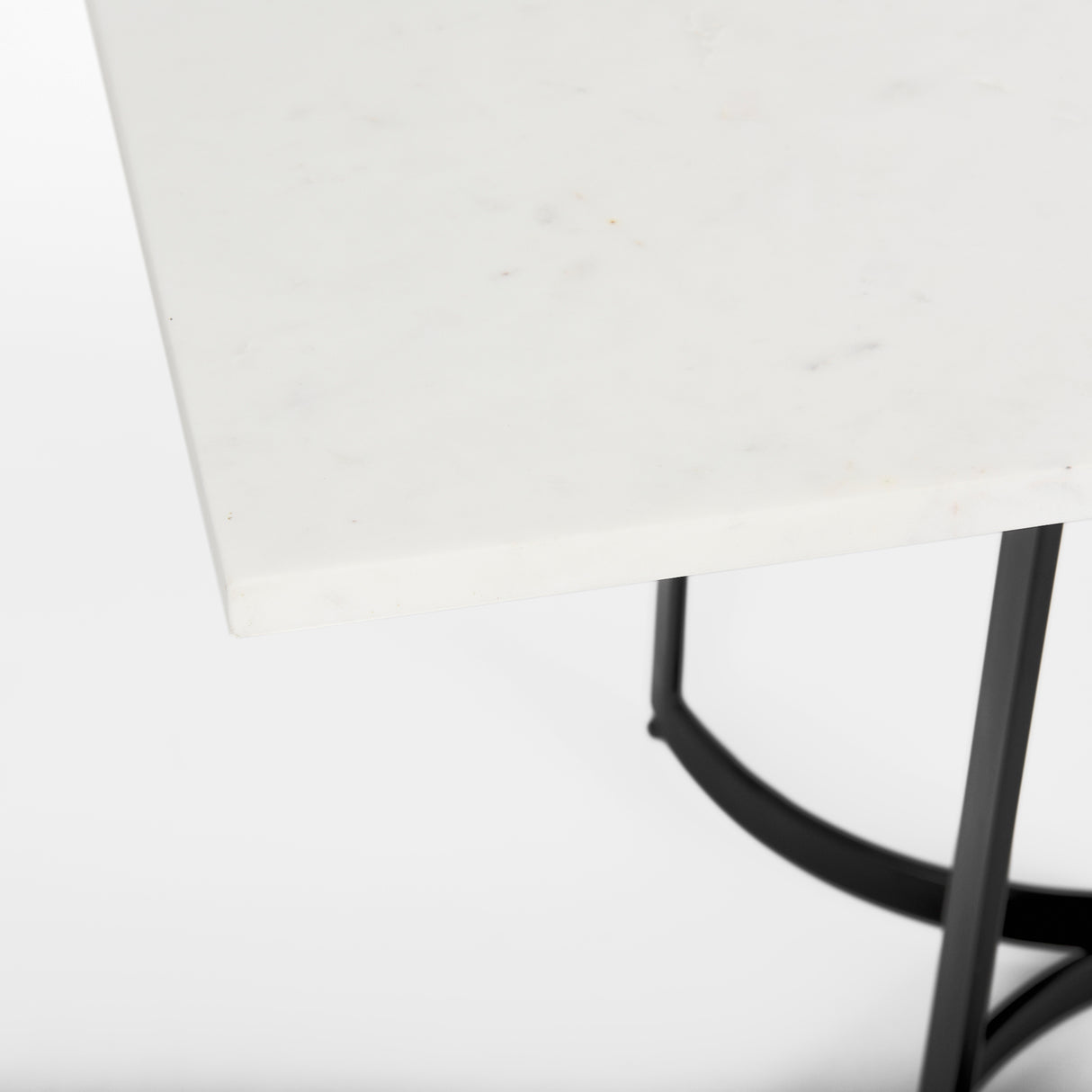 Tanner I 71L x 35W Rectangular White Marble W/ Metal Base Dining Table from Mercana - Luna Furniture