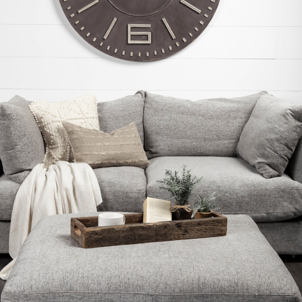 Vernon (Small) 24L x 7W Brown Reclaimed Wood Tray from Mercana - Luna Furniture