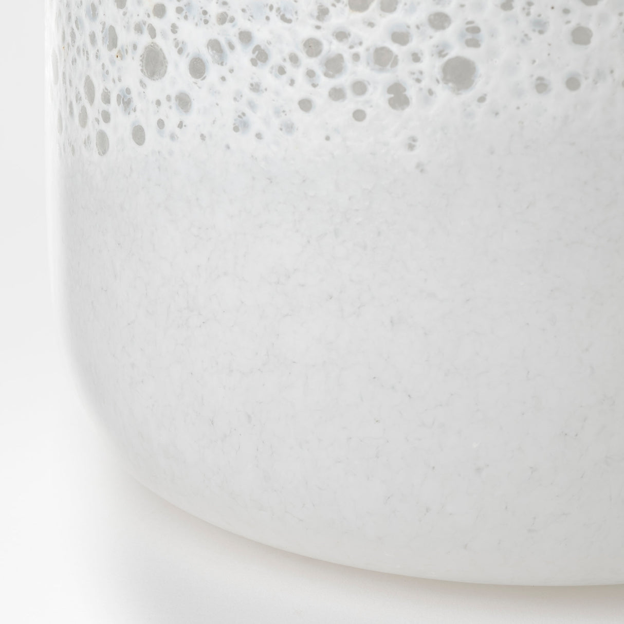 Pearl Short White Gold Rim Glass Vase from Mercana - Luna Furniture