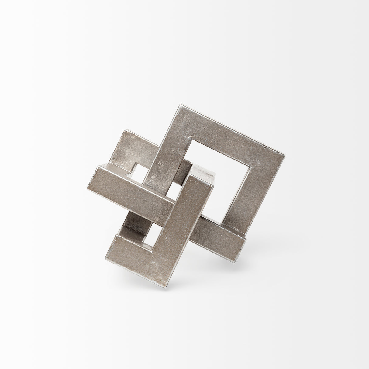 Link Small Silver Metal Sculpture Decorative Object from Mercana - Luna Furniture